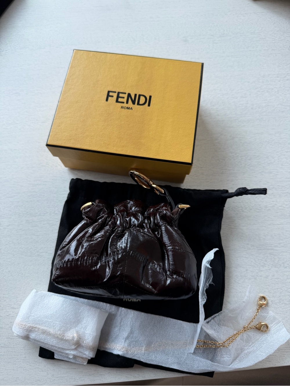 Fendi Nano Mama Baguette in Eelskin - Picture 2 of 5